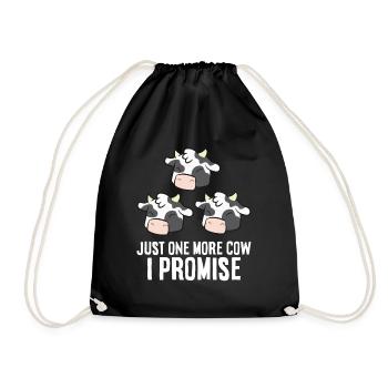 Éleveurs de bovins Plus qu’une vache que je promets - Sac de sport léger - noir - Devant