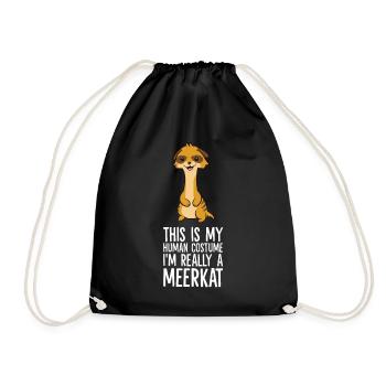 C’est mon costume humain que je suis vraiment - Sac de sport léger - noir - Devant