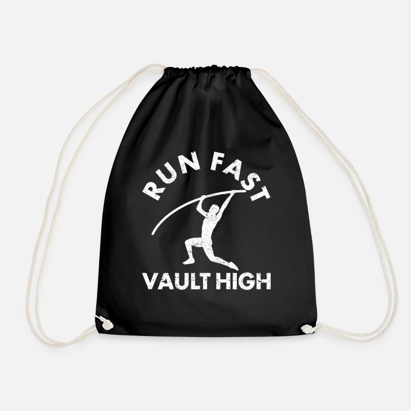 Fun Pole Vault Pole Vault - Drawstring Bag - black
