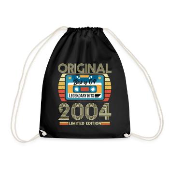 Vintage Geburtstagsgeschenk 2004 Limited Edition - Turnbeutel - Schwarz - Vorne