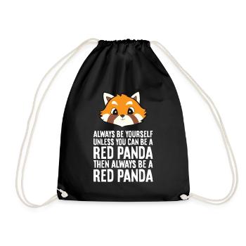 Panda roux Soyez toujours vous-même, sauf si vous le pouvez - Sac de sport léger - noir - Devant