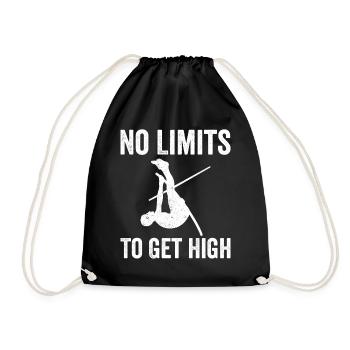 Fun Pole Vault Pole Vault - Drawstring Bag - black - Front