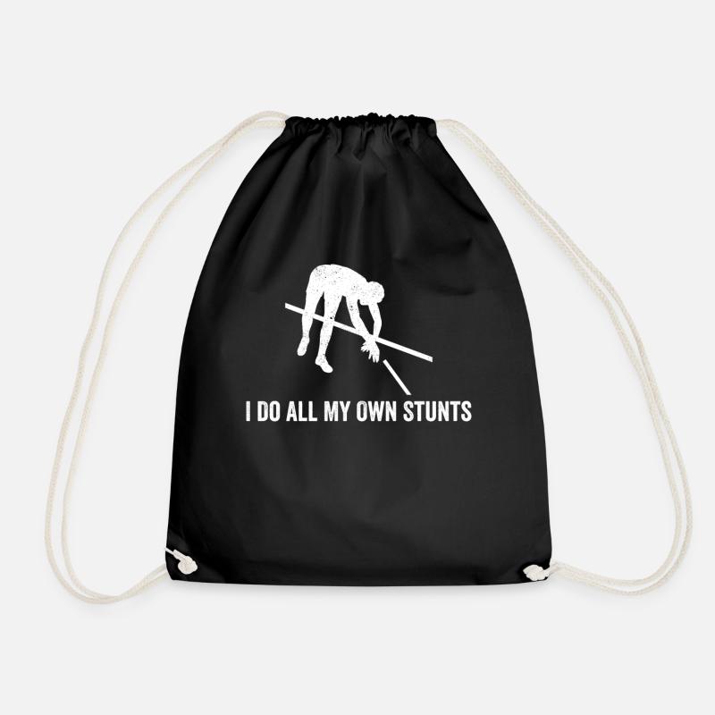 Fun Pole Vault Pole Vault - Drawstring Bag - black