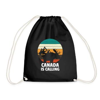 Le Canada appelle Kanada - Sac de sport léger - noir - Devant