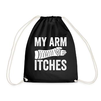Bras cassé - Sac de sport léger - noir - Devant