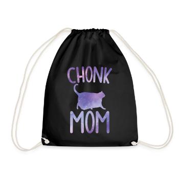 Chonk Meme Katze Chonk Mama - Turnbeutel - Schwarz - Vorne