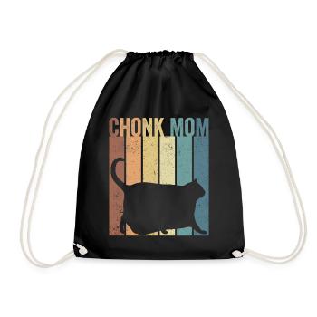 Chonk Meme Chat Chonk Maman - Sac de sport léger - noir - Devant