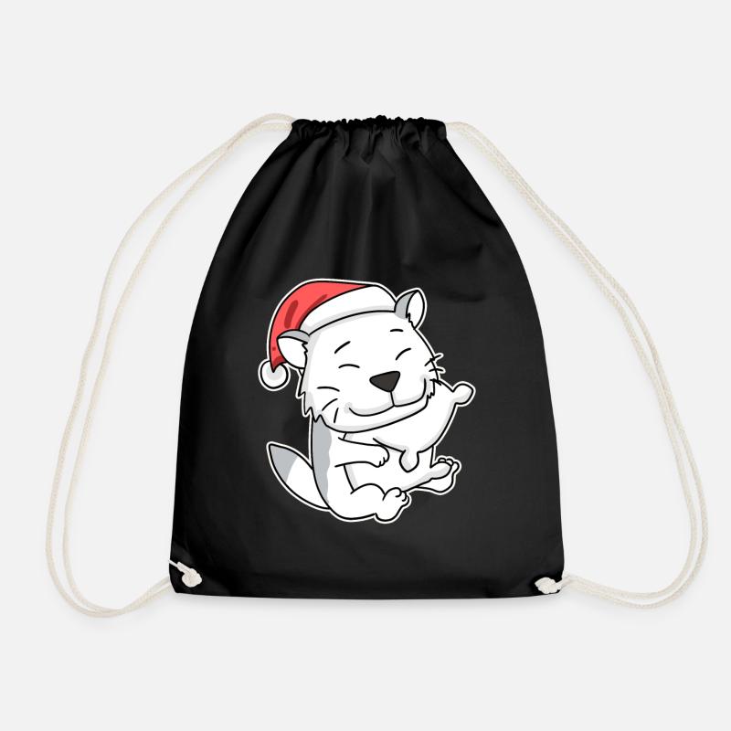 Burmilla Katze Weihnachten Schlafen Müde - Turnbeutel - Schwarz
