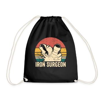 Iron Surgeon Schweißer Schweißen Vintage - Turnbeutel - Schwarz - Vorne