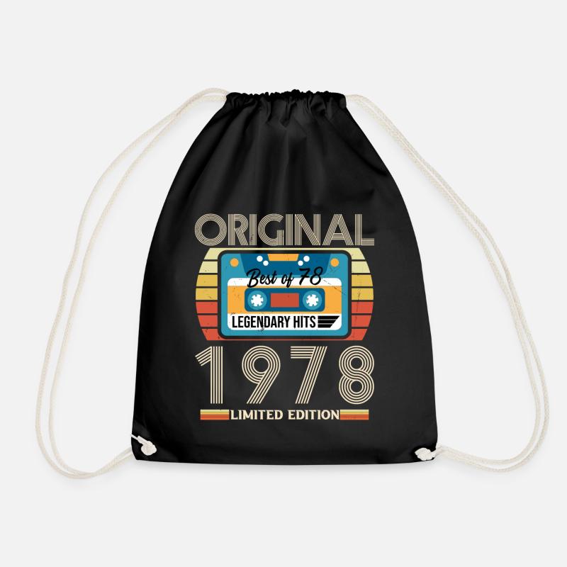 Cadeau D’anniversaire Vintage 1978 Édition Limitée - Sac de sport léger - noir