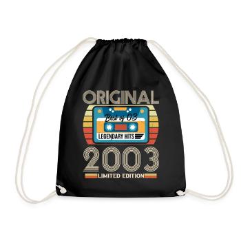 Cadeau D'anniversaire Vintage 2003 Original - Sac de sport léger - noir - Devant