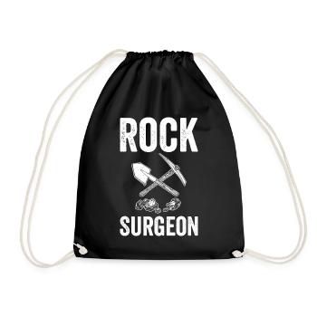 Chirurgien de roche Géologue Chasse aux rochers Chasseurs de roches - Sac de sport léger - noir - Devant