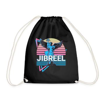 Jibrael Erzengel Retro - Turnbeutel - Schwarz - Vorne