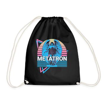 Metatron Erzengel Retro - Turnbeutel - Schwarz - Vorne