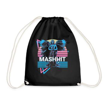 Mashḥit Ange destructeur rétro - Sac de sport léger - noir - Devant