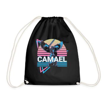 Camael Erzengel Khamuel Retro - Turnbeutel - Schwarz - Vorne