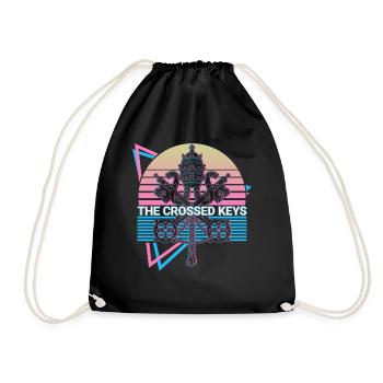 Les clés croisées Drapeau du Vatican Saint-André - Sac de sport léger - noir - Devant