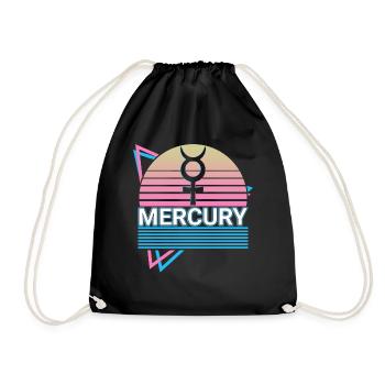 Mercure Alchimie Symbole Rétro - Sac de sport léger - noir - Devant