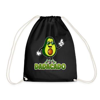Dadacado | Avocat Papa Père Avocats Guacamole - Sac de sport léger - noir - Devant