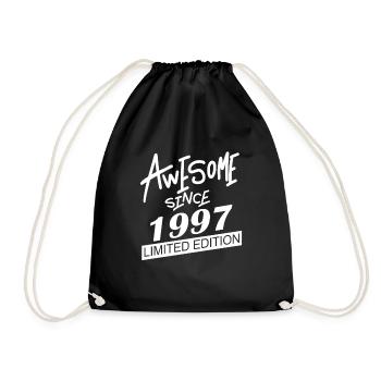1997 - Born 1997 - Drawstring Bag - black - Front