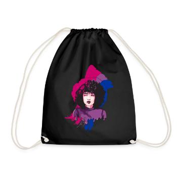 Afro Girl Bisexual Flag BI Black Story - Sac de sport léger - noir - Devant