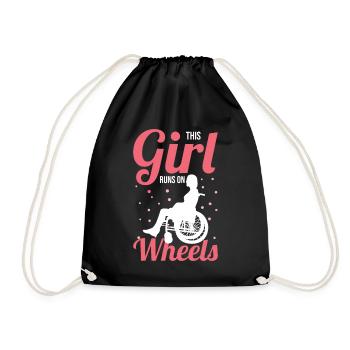 Paraplegic Handicap Spinal cord injury D - Drawstring Bag - black - Front