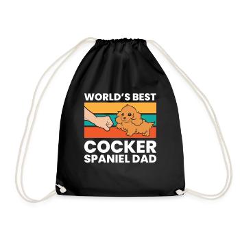 Meilleur Cocker Spaniel Papa Love Cocker - Sac de sport léger - noir - Devant