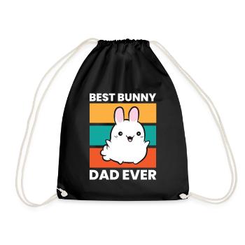 Meilleur papa jamais mignon Rabbit Papa - Sac de sport léger - noir - Devant