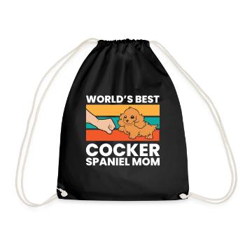 Meilleure maman Cocker Spaniel au monde - Sac de sport léger - noir - Devant