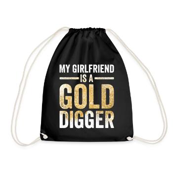 Drôle d’orpaillage Chercheur d’or Mon ami Gol - Sac de sport léger - noir - Devant