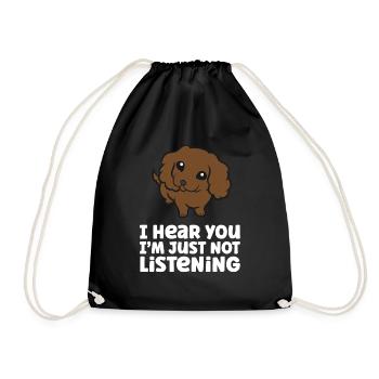 Je t’entends Je n’écoute pas Love Boykin - Sac de sport léger - noir - Devant