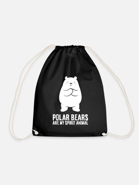 Drôle d’amoureux des ours polaires Les ours polaires sont mes - Sac de sport léger - noir