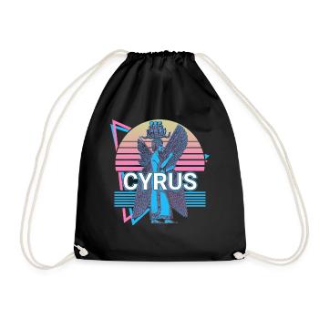 Cyrus the Elder Greek Achaemenid Empire Cyrus - Drawstring Bag - black - Front