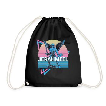 Jerahmeel Heiliger Jerahmeel Erzengel Retro - Turnbeutel - Schwarz - Vorne