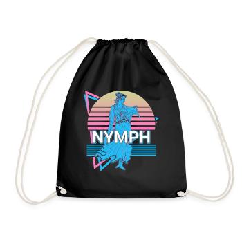 Nymph Ancient Greek Greek mythology Nature - Drawstring Bag - black - Front