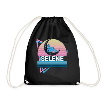 Selene goddess Ancient Greek Greek mythology - Drawstring Bag - black - Front