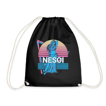 Déesse Nesoi Mythologie grecque antique - Sac de sport léger - noir - Devant