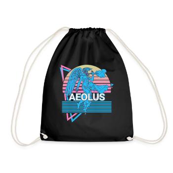 Éole, dieu du vent, mythologie grecque ancienne - Sac de sport léger - noir - Devant