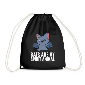 Les chauves-souris sont mon animal d’âme - Sac de sport léger - noir - Devant