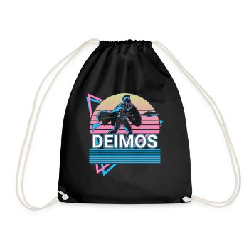 Deimos Greek God Ancient Greek Mythol - Drawstring Bag - black - Front