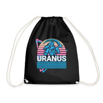 Uranus Dieu grec Mythe grec antique - Sac de sport léger - noir - Devant