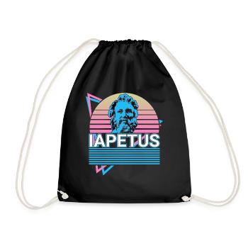 Iapetus Greek god Ancient Greek myth - Drawstring Bag - black - Front