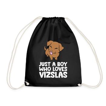 Juste un garçon qui aime Vizslas - Sac de sport léger - noir - Devant