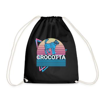 Crocotta Cynolycus créature mythique mythologie grecque - Sac de sport léger - noir - Devant
