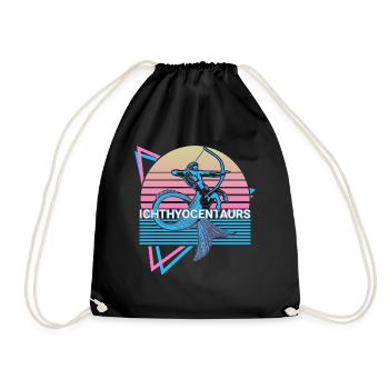 Ichthyocentaurs créatures mythiques mythologie grecque - Sac de sport léger - noir - Devant