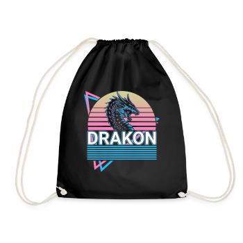 Drakon Serpent Géant Créature Mythique Grec - Sac de sport léger - noir - Devant