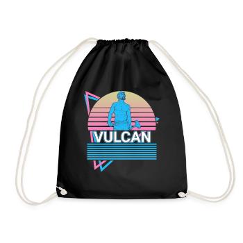 Volcano God of fire and blacksmith Roman M - Drawstring Bag - black - Front
