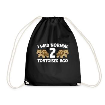 J’étais normalement drôle devant 2 tortues - Sac de sport léger - noir - Devant