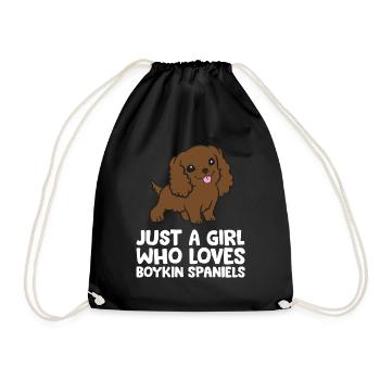 Juste une fille qui aime les épagneuls Boykin - Sac de sport léger - noir - Devant