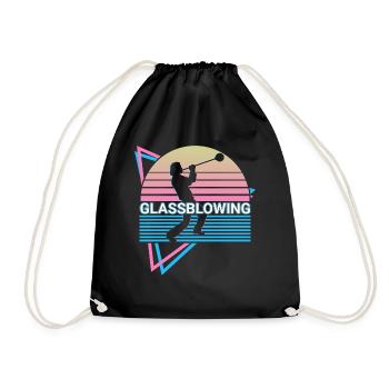Soufflage de verre Rétro Souffleurs de verre - Sac de sport léger - noir - Devant
